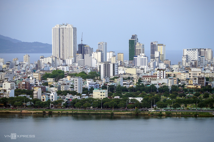 Đô thị khu "trung tâm mới" của Đà Nẵng, nằm giữa sông Hàn và biển Đông. Ảnh: Nguyễn Đông
